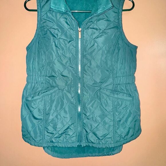 Bit & Bridle Women's Green Fleece Vest - Size Small - Picture 6 of 9